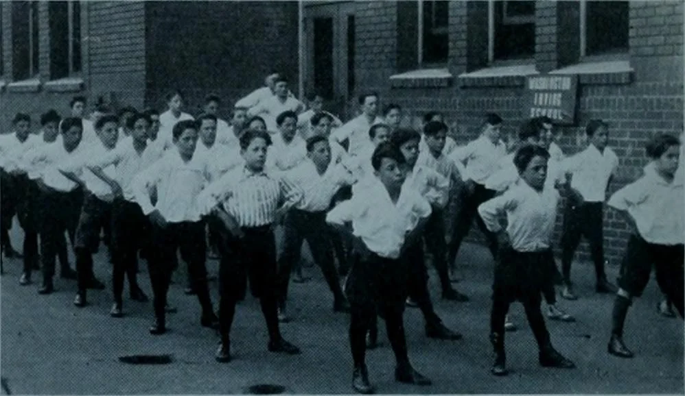 An illustration from Municipal record, 1908, leaf 507