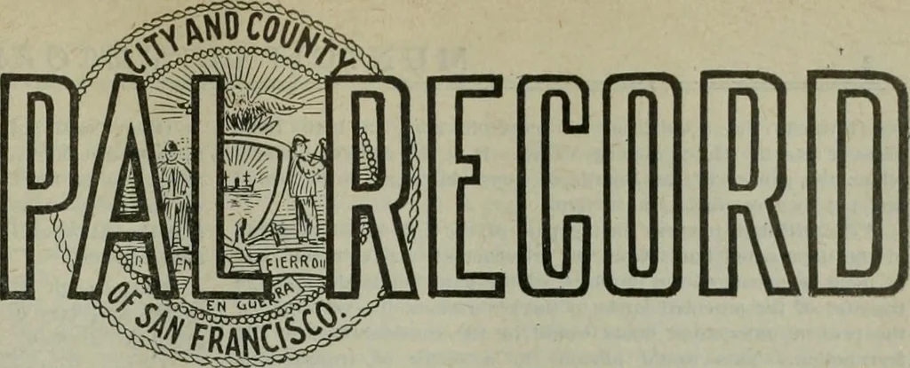 An illustration from Municipal record, 1908, leaf 56