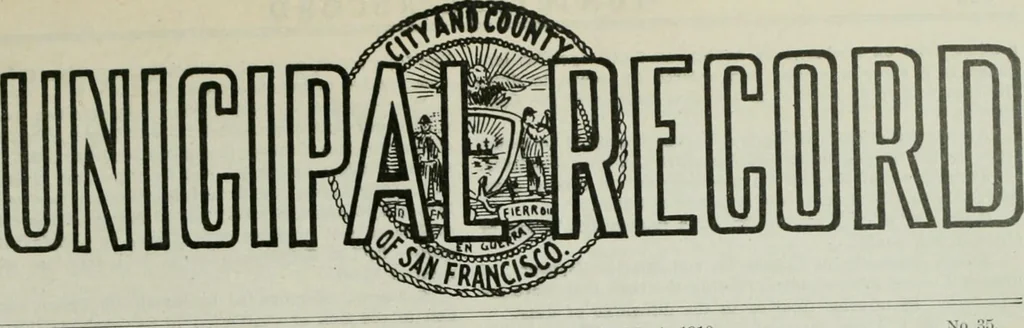 An illustration from Municipal record, 1908, leaf 328