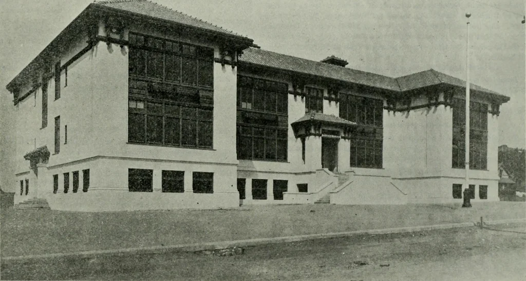 An illustration from Municipal record, 1908, leaf 368