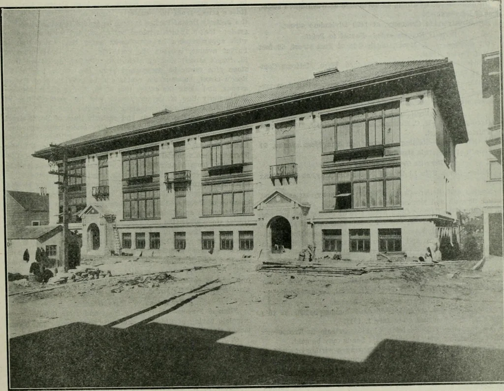 An illustration from Municipal record, 1908, leaf 412