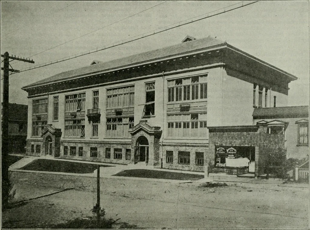 An illustration from Municipal record, 1908, leaf 428