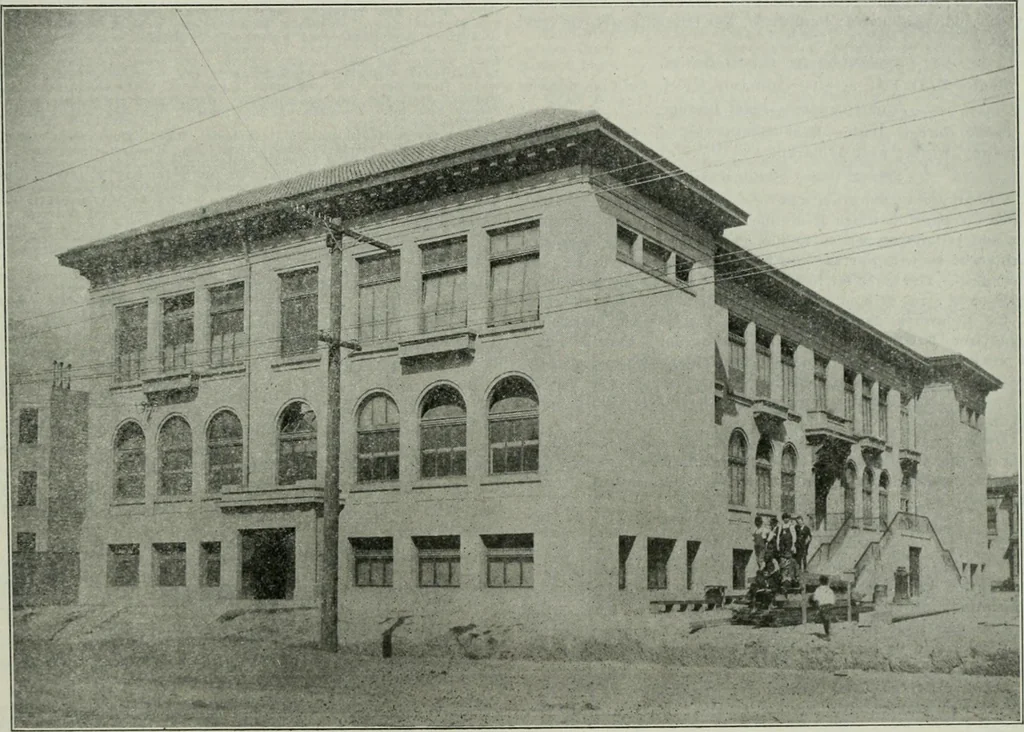 An illustration from Municipal record, 1908, leaf 436