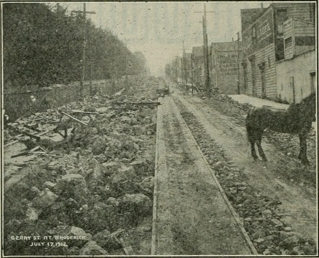 An illustration from Municipal record, 1908, leaf 245