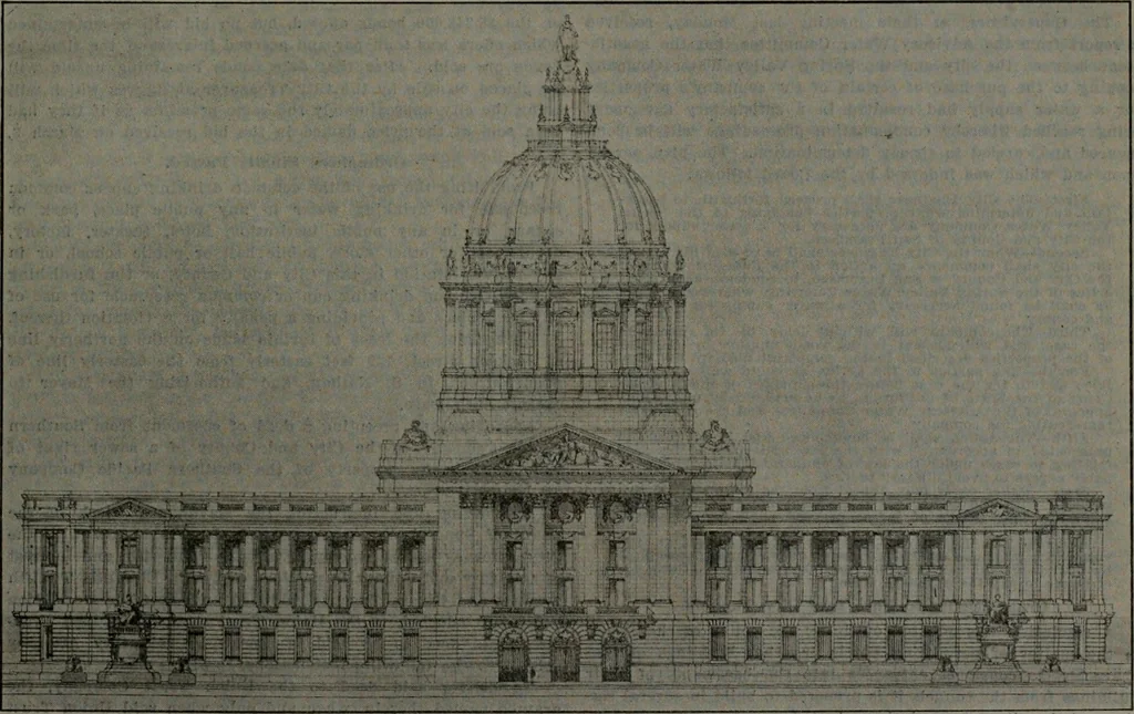 An illustration from Municipal record, 1908, leaf 120