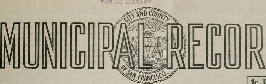 An illustration from Municipal record, 1908, leaf 118