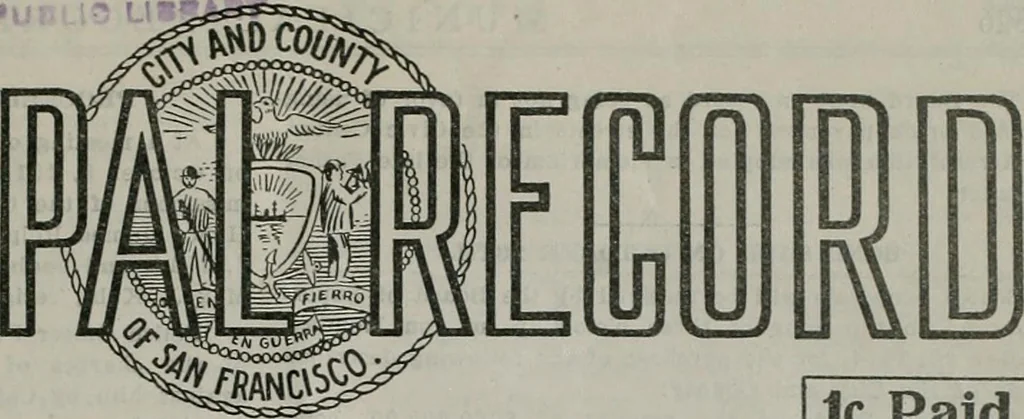 An illustration from Municipal record, 1908, leaf 330