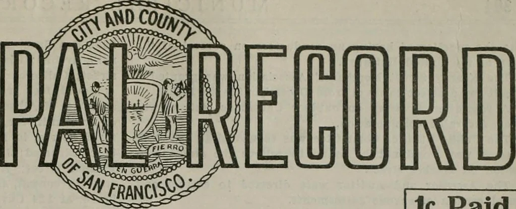 An illustration from Municipal record, 1908, leaf 398