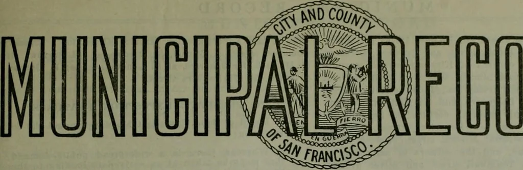 An illustration from Municipal record, 1908, leaf 242