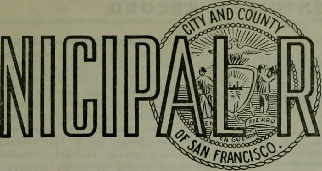 An illustration from Municipal record, 1908, leaf 274