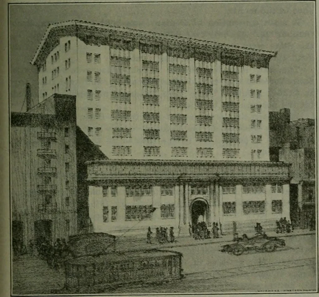An illustration from Municipal record, 1908, leaf 304