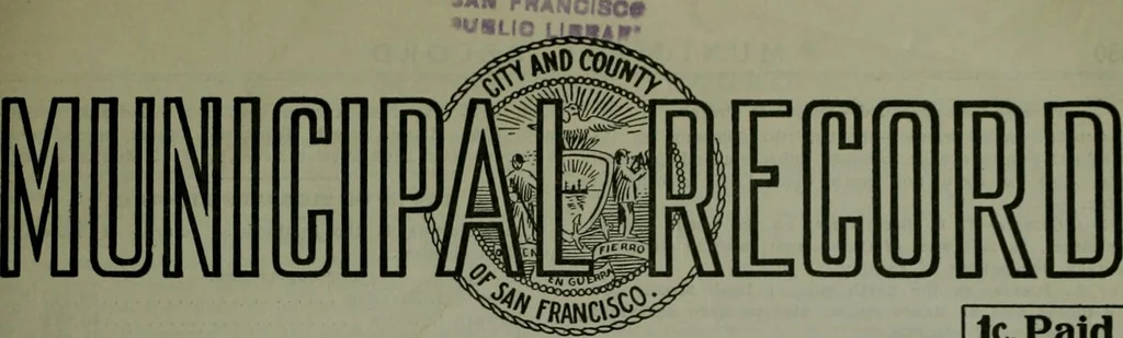 An illustration from Municipal record, 1908, leaf 334