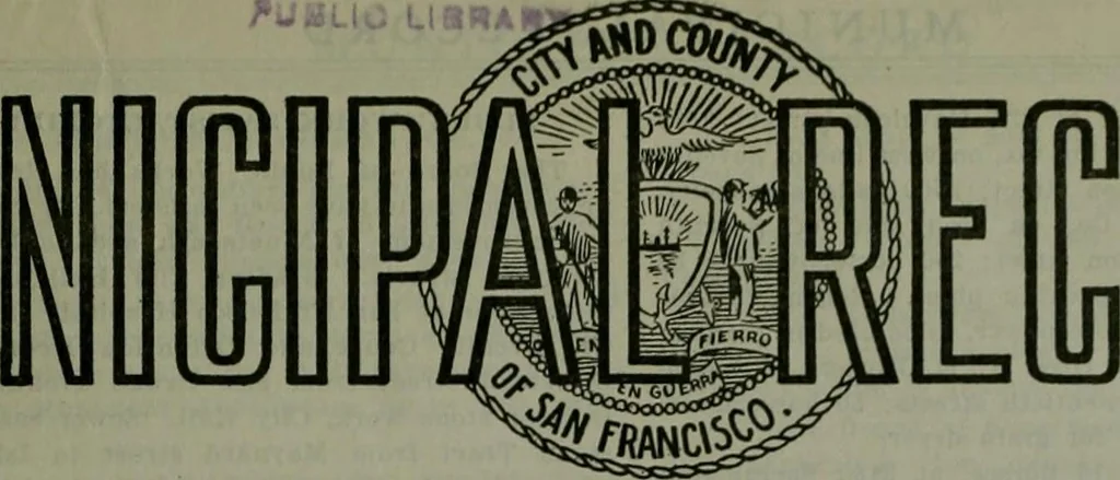 An illustration from Municipal record, 1908, leaf 342