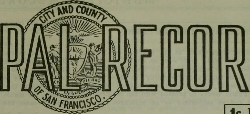 An illustration from Municipal record, 1908, leaf 150