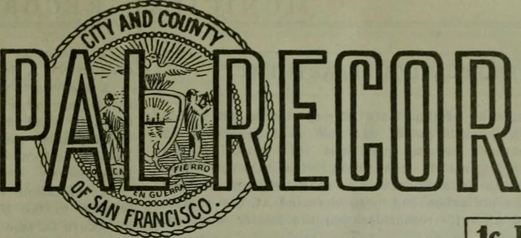 An illustration from Municipal record, 1908, leaf 198