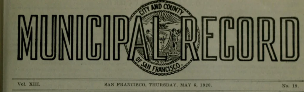 An illustration from Municipal record, 1908, leaf 148
