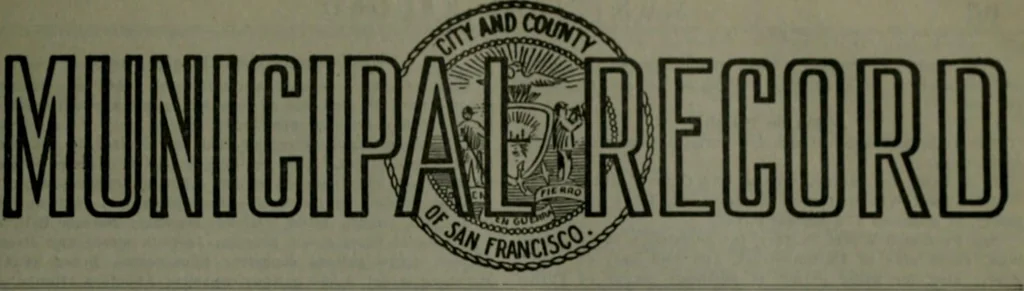 An illustration from Municipal record, 1908, leaf 164