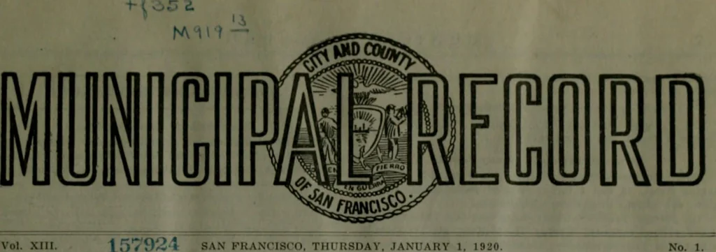 An illustration from Municipal record, 1908, leaf 4