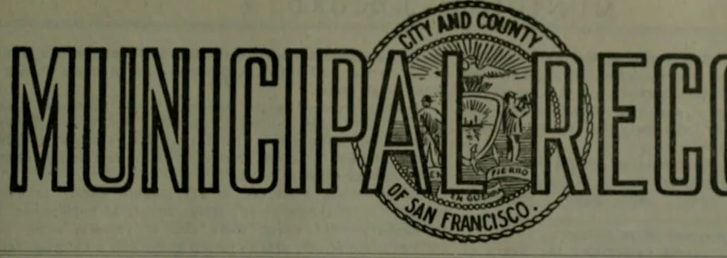 An illustration from Municipal record, 1908, leaf 404