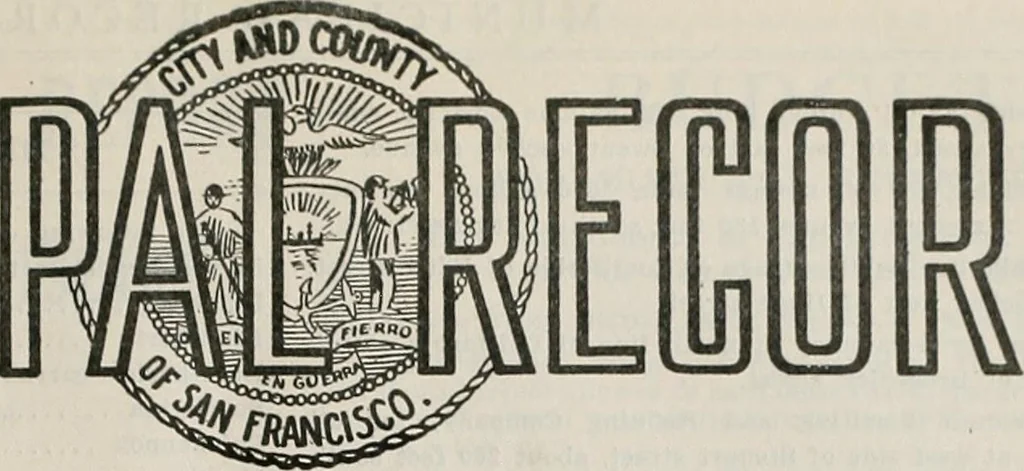 An illustration from Municipal record, 1908, leaf 157