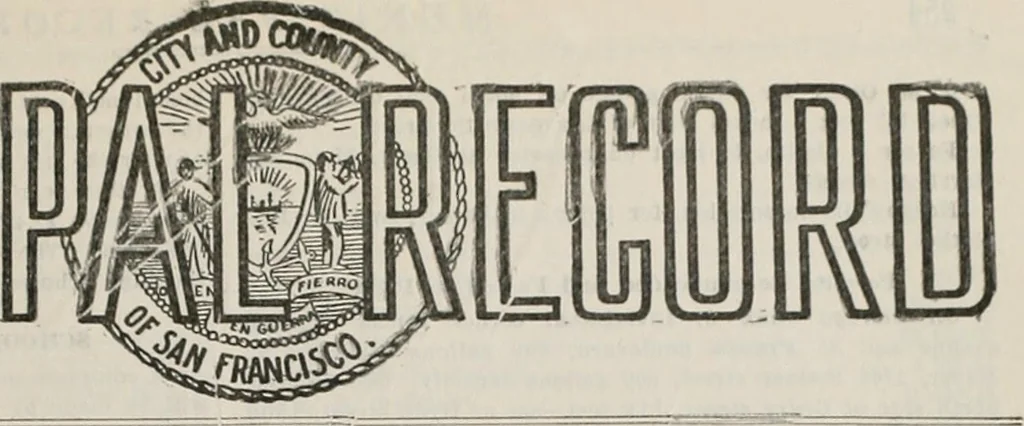 An illustration from Municipal record, 1908, leaf 257