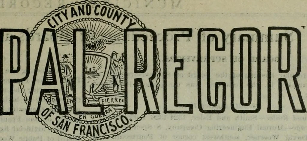 An illustration from Municipal record, 1908, leaf 15