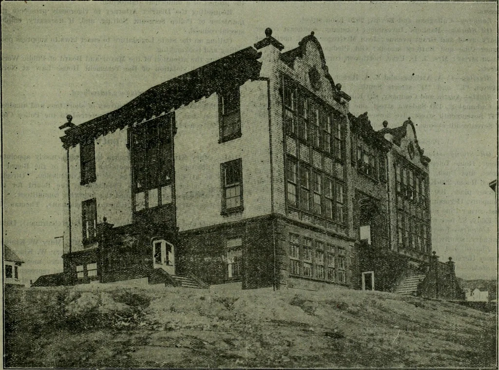 An illustration from Municipal record, 1908, leaf 15