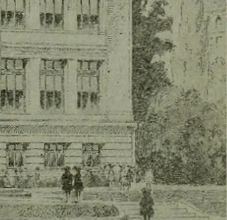 An illustration from Municipal record, 1908, leaf 319