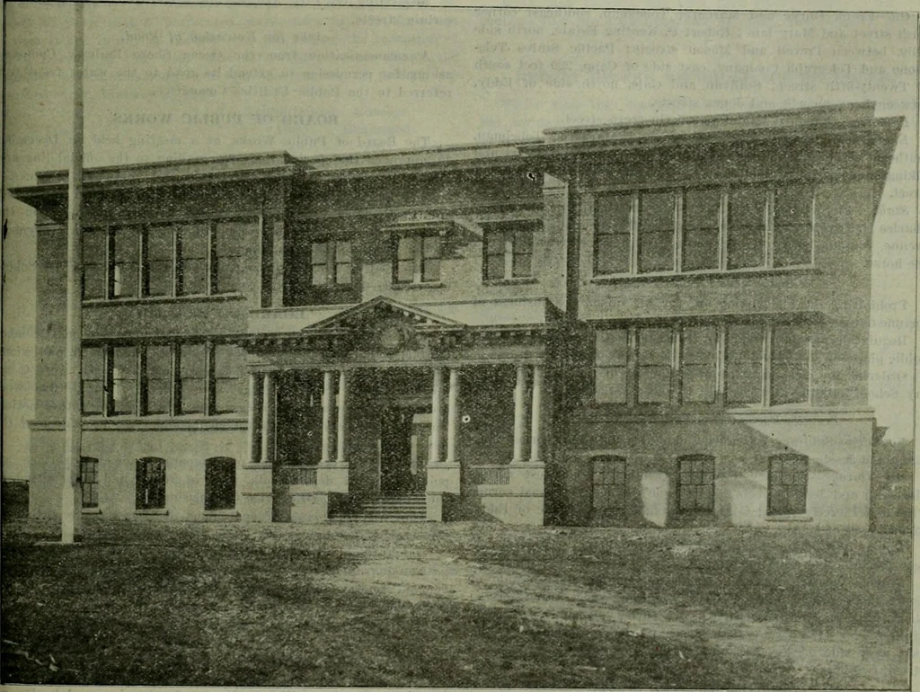 An illustration from Municipal record, 1908, leaf 7