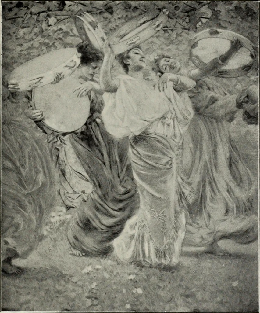 An illustration from Mural painting in America; the Scammon lectures, delivered before the Art institute of Chicago, March, 1912, and since greatly enlarged, by Edwin Howland Blashfield;, 1913, leaf 102