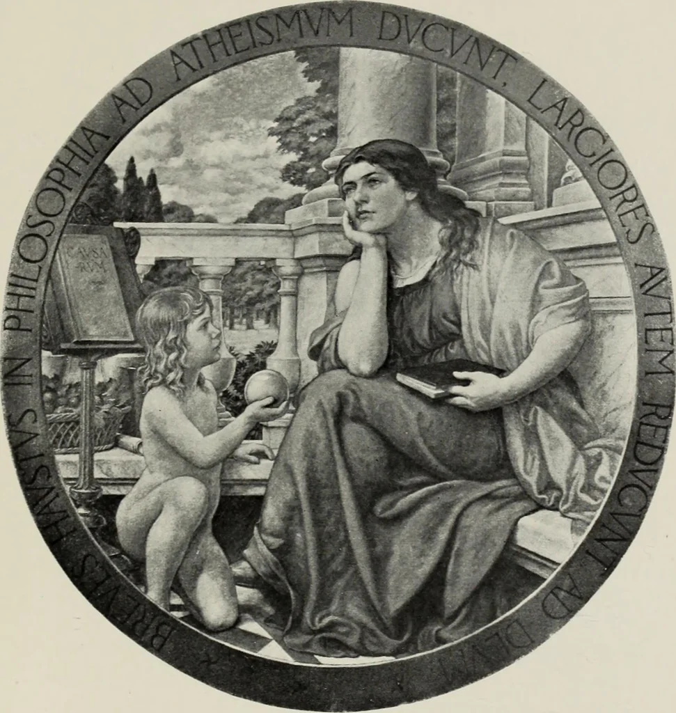 An illustration from Mural painting in America; the Scammon lectures, delivered before the Art institute of Chicago, March, 1912, and since greatly enlarged, by Edwin Howland Blashfield;, 1913, leaf 112