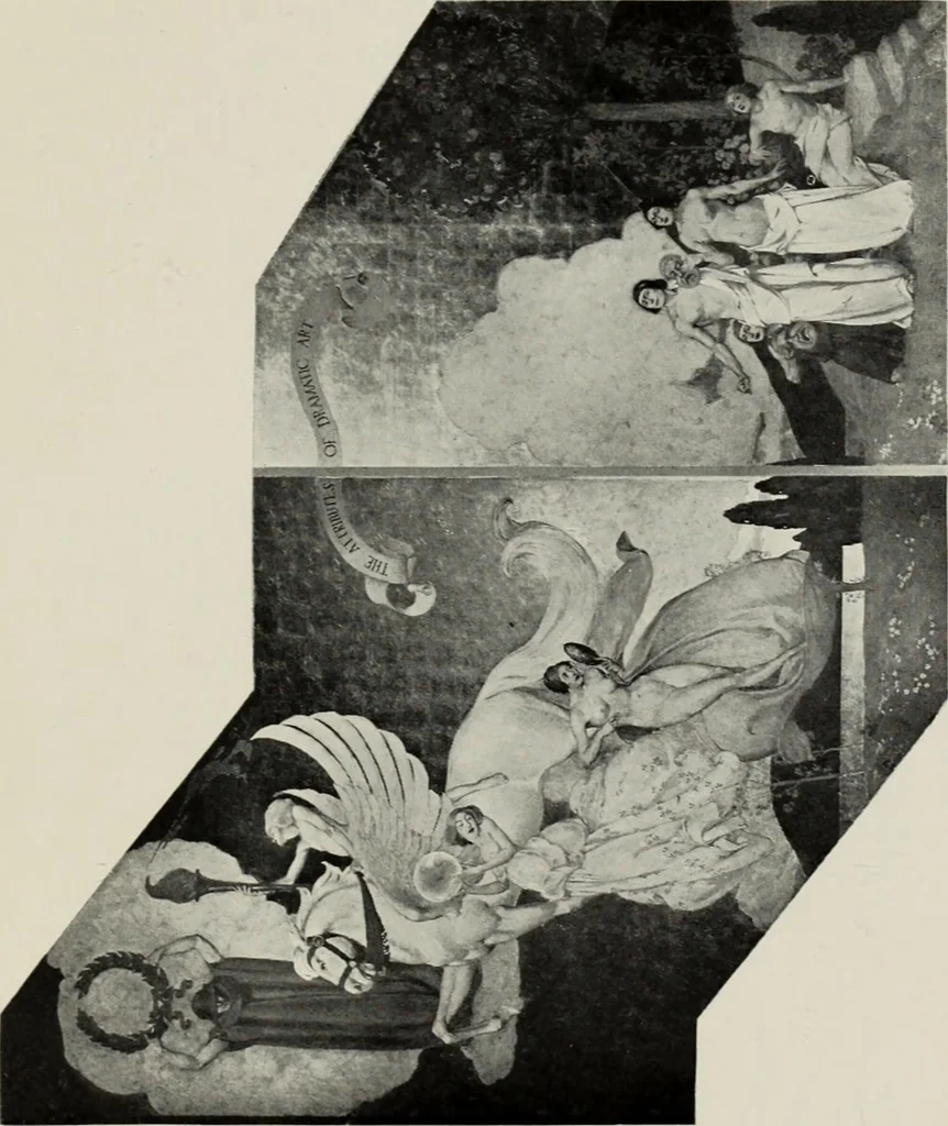 An illustration from Mural painting in America; the Scammon lectures, delivered before the Art institute of Chicago, March, 1912, and since greatly enlarged, by Edwin Howland Blashfield;, 1913, leaf 130