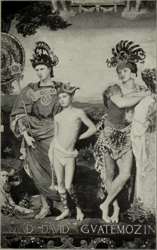 An illustration from Mural painting in America; the Scammon lectures, delivered before the Art institute of Chicago, March, 1912, and since greatly enlarged, by Edwin Howland Blashfield;, 1913, leaf 160