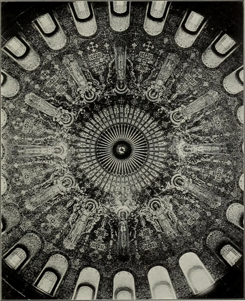 An illustration from Mural painting in America; the Scammon lectures, delivered before the Art institute of Chicago, March, 1912, and since greatly enlarged, by Edwin Howland Blashfield;, 1913, leaf 228