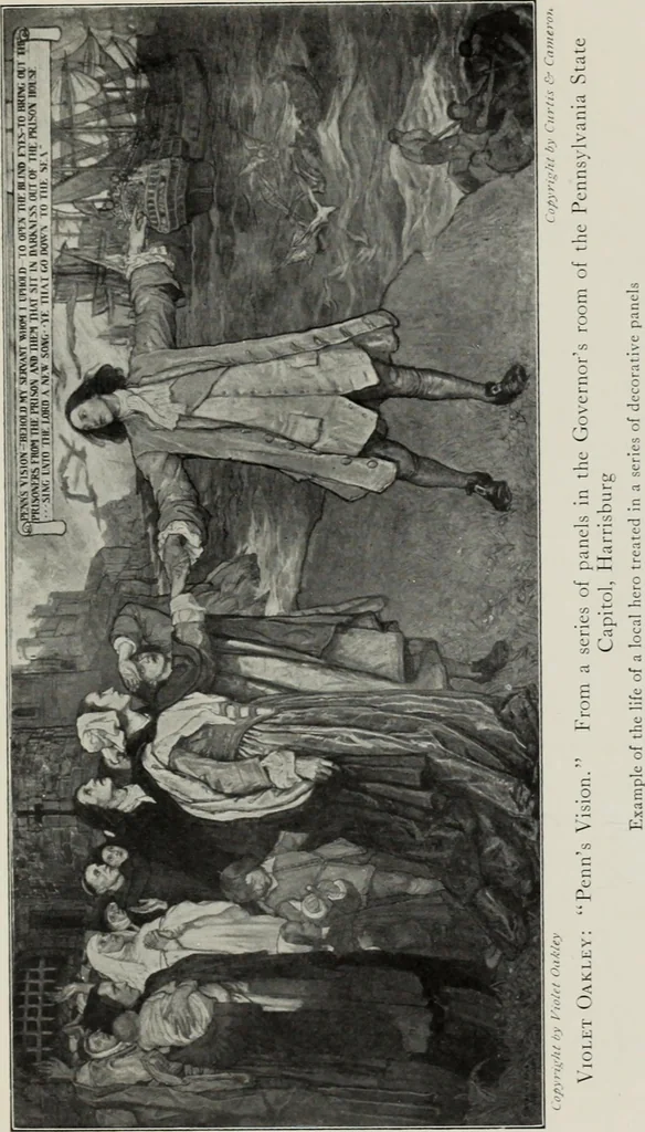 An illustration from Mural painting in America; the Scammon lectures, delivered before the Art institute of Chicago, March, 1912, and since greatly enlarged, by Edwin Howland Blashfield;, 1913, leaf 284