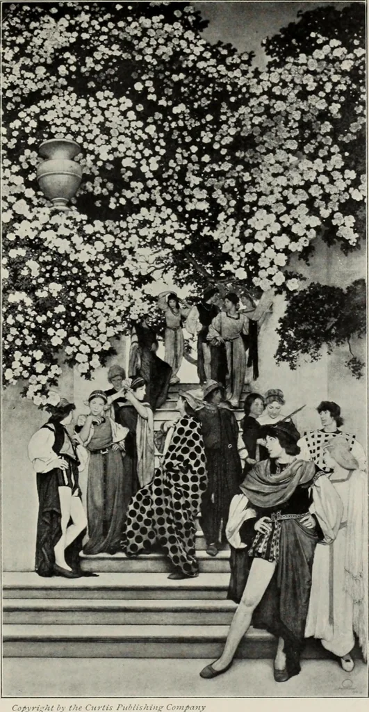 An illustration from Mural painting in America; the Scammon lectures, delivered before the Art institute of Chicago, March, 1912, and since greatly enlarged, by Edwin Howland Blashfield;, 1913, leaf 290