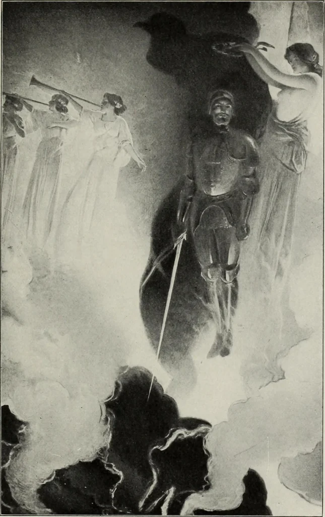 An illustration from Mural painting in America; the Scammon lectures, delivered before the Art institute of Chicago, March, 1912, and since greatly enlarged, by Edwin Howland Blashfield;, 1913, leaf 86