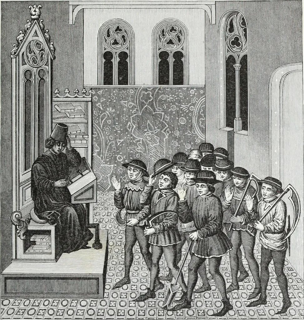 An illustration from Mœurs, usages et costumes au moyen âge : et à l'époque de la renaissance, 1874, leaf 122