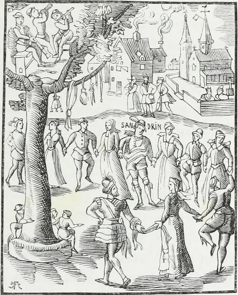 An illustration from Mœurs, usages et costumes au moyen âge : et à l'époque de la renaissance, 1874, leaf 128