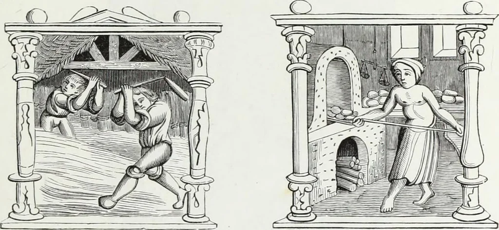 An illustration from Mœurs, usages et costumes au moyen âge : et à l'époque de la renaissance, 1874, leaf 134