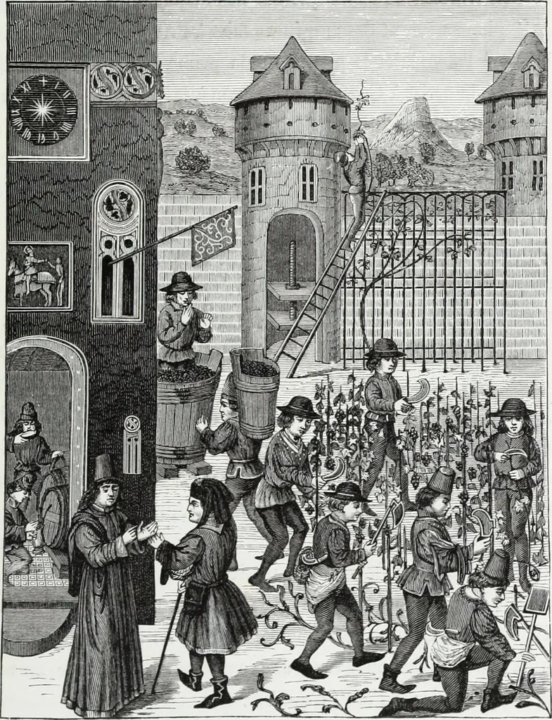 An illustration from Mœurs, usages et costumes au moyen âge : et à l'époque de la renaissance, 1874, leaf 142