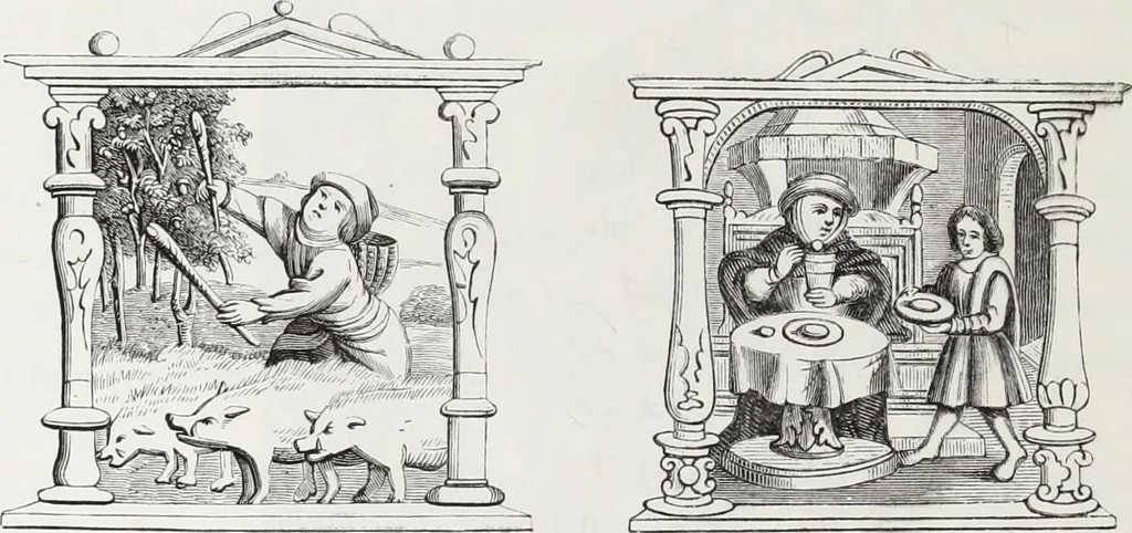 An illustration from Mœurs, usages et costumes au moyen âge : et à l'époque de la renaissance, 1874, leaf 147