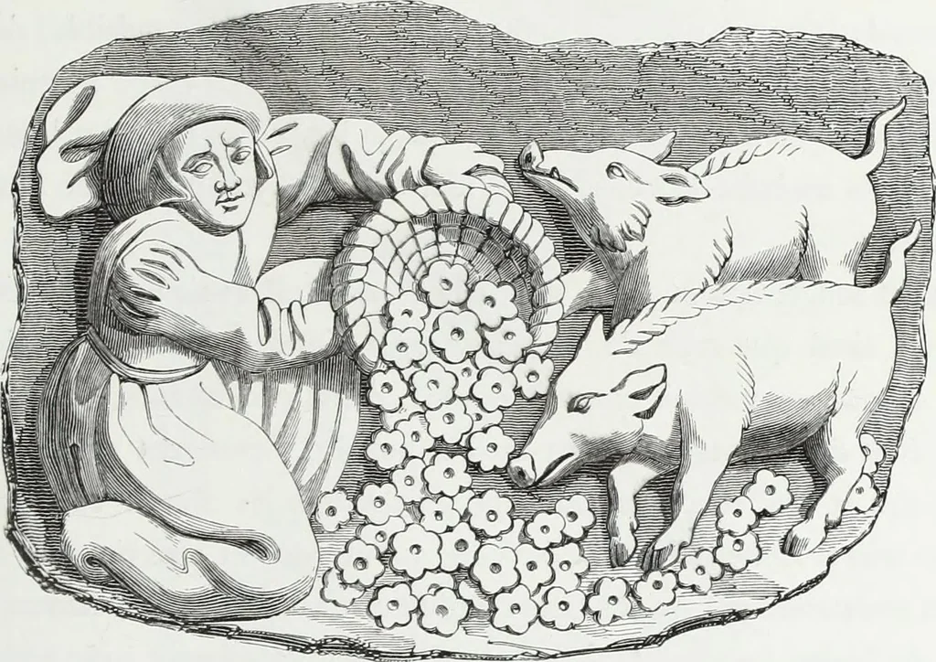 An illustration from Mœurs, usages et costumes au moyen âge : et à l'époque de la renaissance, 1874, leaf 148