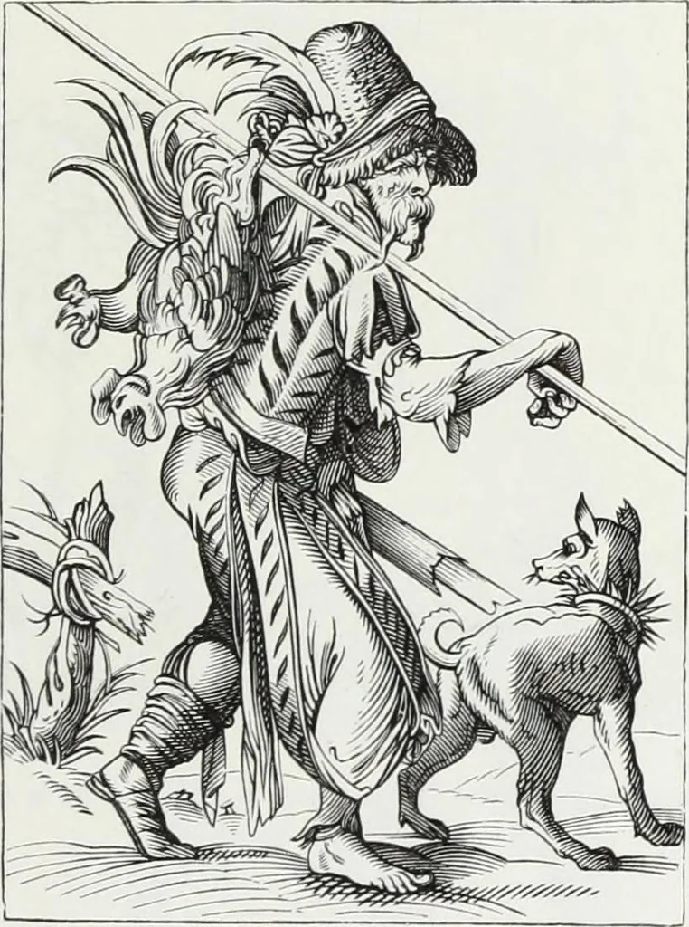 An illustration from Mœurs, usages et costumes au moyen âge : et à l'époque de la renaissance, 1874, leaf 156