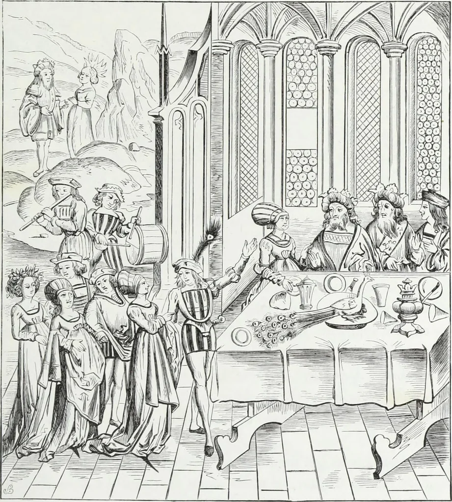 An illustration from Mœurs, usages et costumes au moyen âge : et à l'époque de la renaissance, 1874, leaf 160