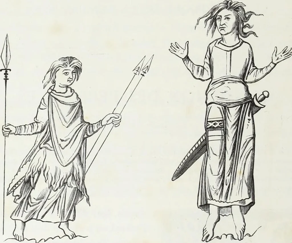 An illustration from Mœurs, usages et costumes au moyen âge : et à l'époque de la renaissance, 1874, leaf 17