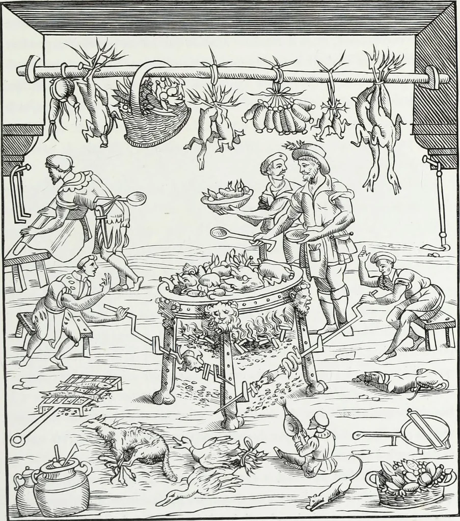 An illustration from Mœurs, usages et costumes au moyen âge : et à l'époque de la renaissance, 1874, leaf 196