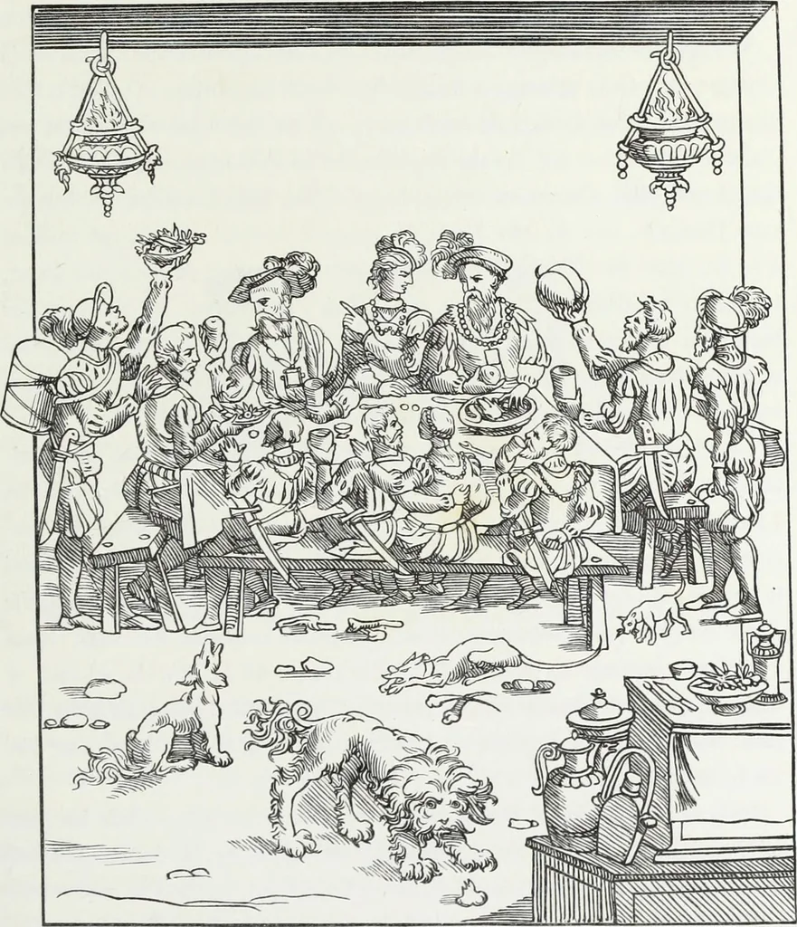 An illustration from Mœurs, usages et costumes au moyen âge : et à l'époque de la renaissance, 1874, leaf 202