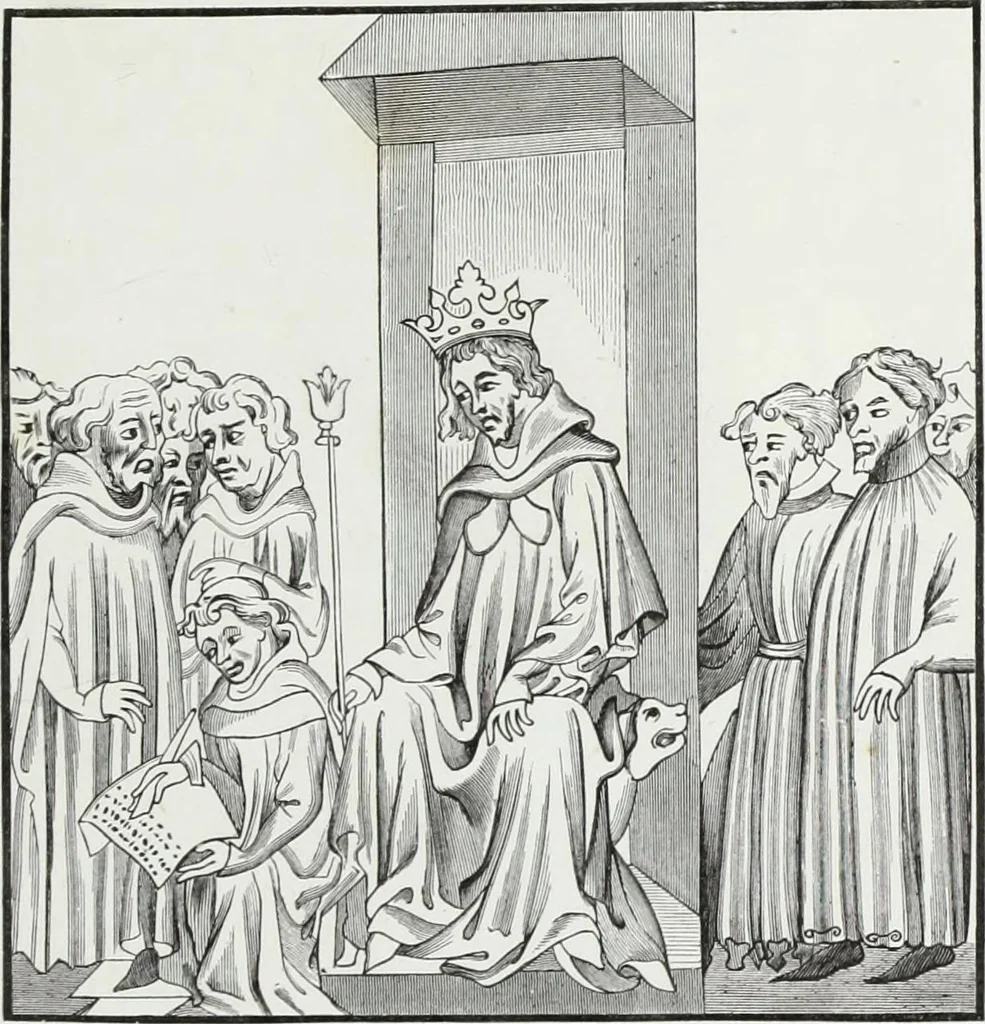 An illustration from Mœurs, usages et costumes au moyen âge : et à l'époque de la renaissance, 1874, leaf 22