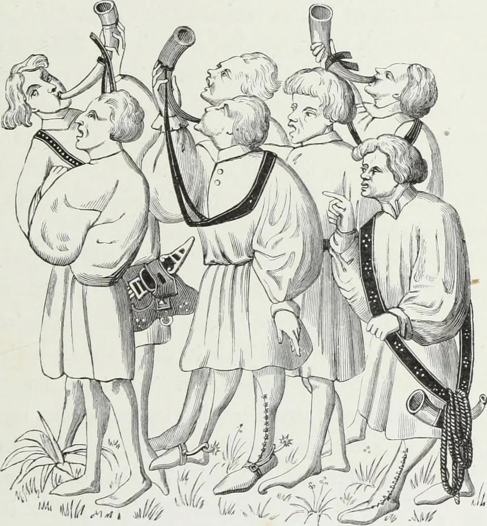 An illustration from Mœurs, usages et costumes au moyen âge : et à l'époque de la renaissance, 1874, leaf 222